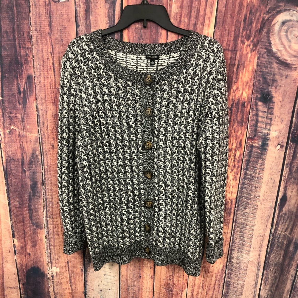 TALBOTS CARDIGAN‎ SWEATER L